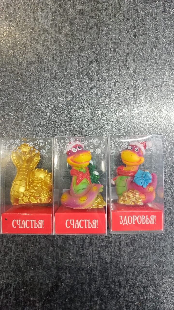 фигурка керамич. Змея 5см